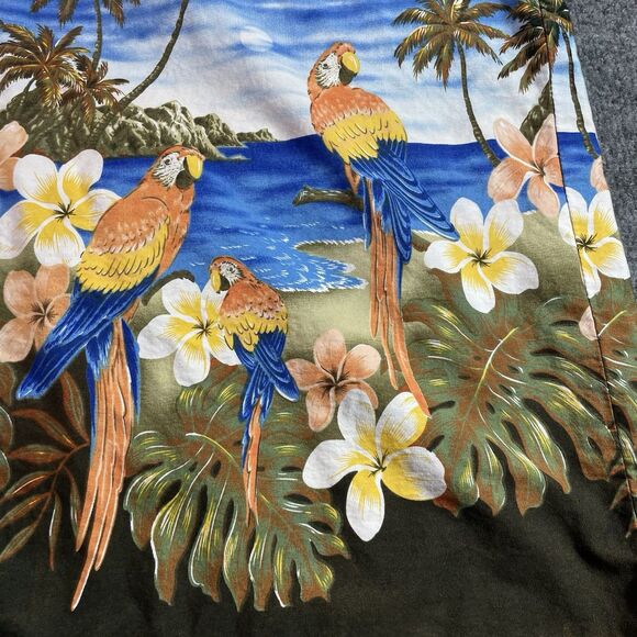 Pacific Legend Hawaiian Shirt Men’s 3XL Blue Parrot Palm Tree McCall Aloha XXXL - Picture 4 of 16